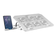 Mars Gaming MNBC23 Base Refrigeradora Y Stand Para Portátiles Hasta 16" Blanco