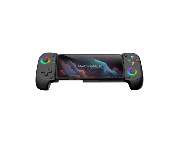 Gamepad Mars Gaming MGP-X NEON RGB negro