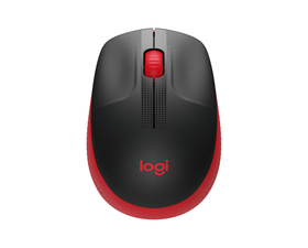 Logitech M190 Ratón Inalámbrico Óptico 1000DPI Rojo