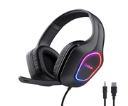 Trust GXT416 Zirox Auricular Gaming RGB Negro