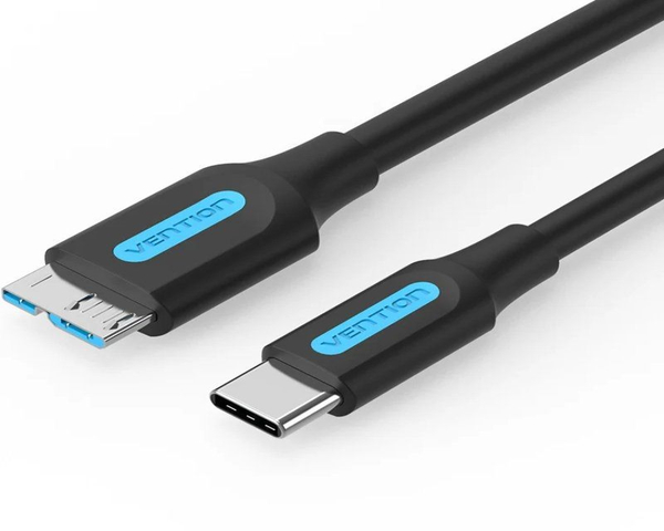 Cable USB 3.0 MicroUSB Macho a USB-C Macho 50CM Negro