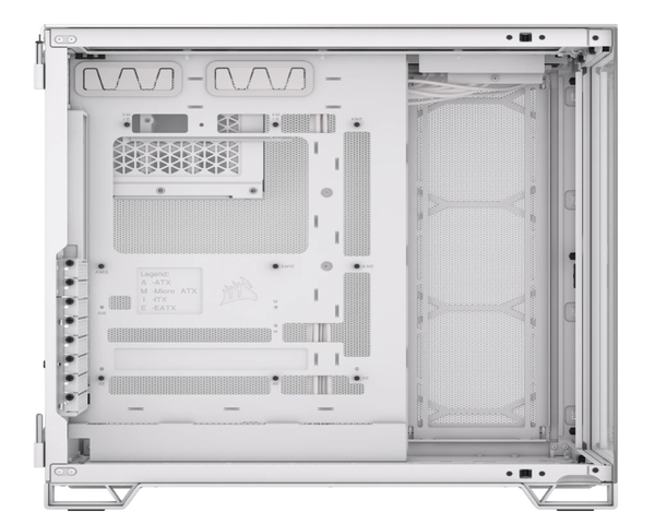 Corsair 6500X Semitorre ATX Doble Cristal Templado USB-C Blanco Aluminio