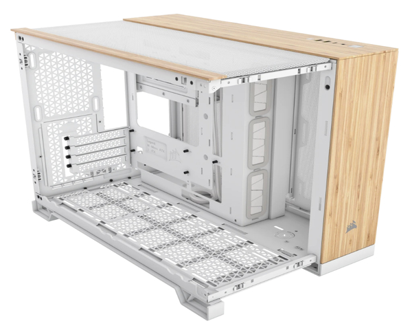 Corsair 2500X Caja MicroATX Dual Blanco y Madera