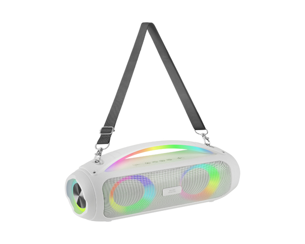 Mars Gaming MS-PULSE Altavoz Portátil Bluetooth 5.3 RGB 50W Blanco