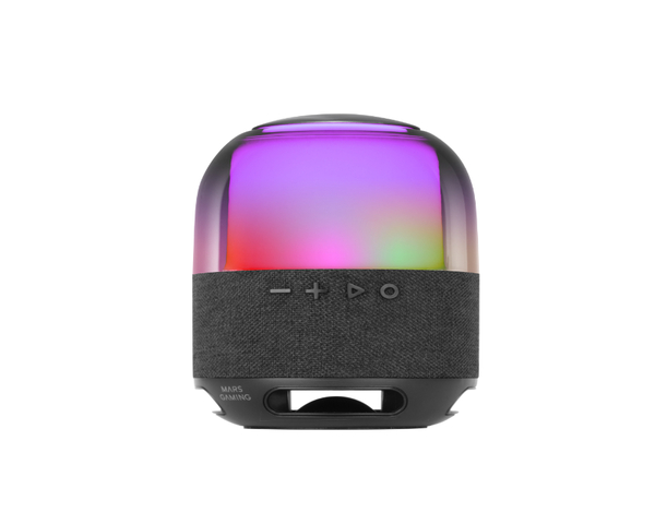 Mars Gaming MS-FLOW Altavoz Portátil Bluetooth 5.3 RGB 360º 15W Negro