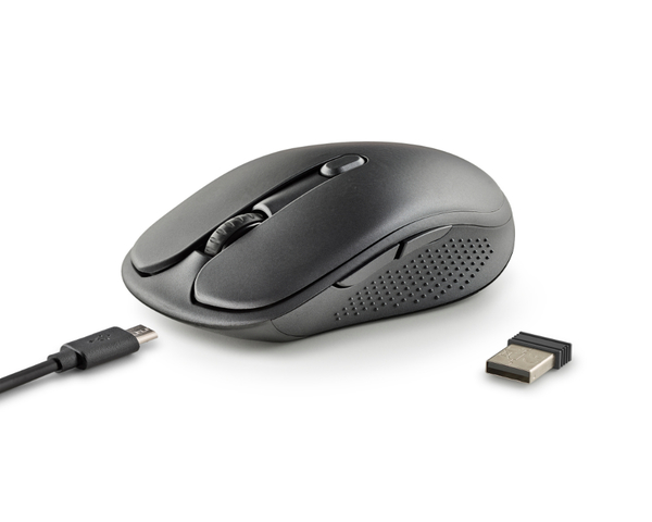 NGS Ratón Láser EVO PEEP Inalámbrico 3200 DPI Negro