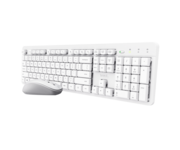 Trust Kit Teclado + Ratón Inalámbrico Silencioso Ody II Blanco