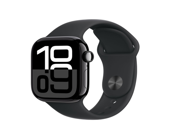 Apple Watch Series 10 GPS + Cellular 42mm Caja Aluminio Negro Azabache con Correa Deportiva Negra S/M 