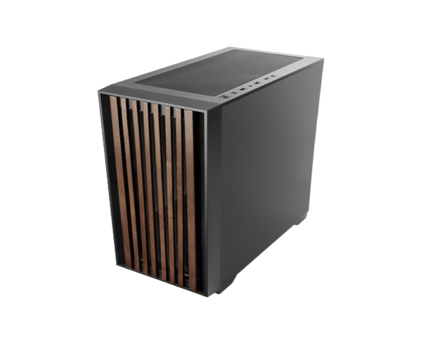 Mars Gaming MC-WOODC Caja ATX Cristal Cromado Madera Negro