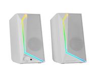 Mars Gaming MS72 Altavoces Gaming 15W RGB Flow 2 Drivers Activos Chipset DSP USB Jack 3.5mm Blanco