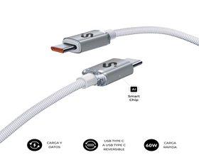 Subblim Cable Optimus 60W CC 1M Blanco