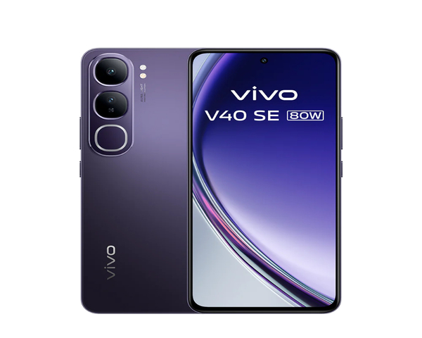 Vivo V40 SE 5G 6,67'' 256GB Negro + Auriculares Noise Cancelling Vivo TWS 3e con estuche de carga + Cargador Vivo 80W FlashCharge